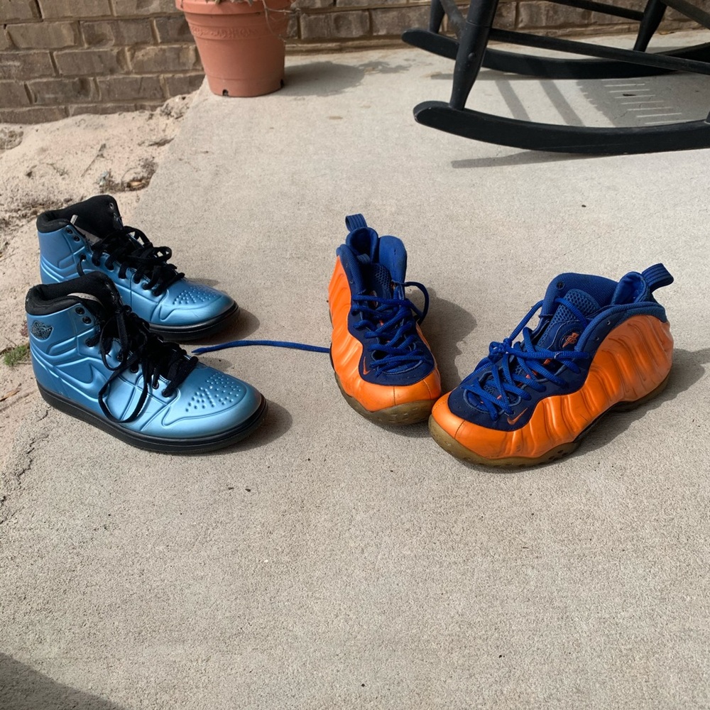 Nike Foamposite Knick’s and Foamposite aj1